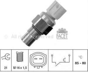 75246 Facet sensor, temperatura del refrigerante (encendido el ventilador del radiador)