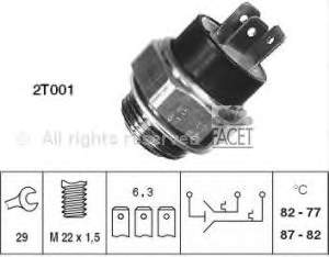 75604 Facet sensor, temperatura del refrigerante (encendido el ventilador del radiador)