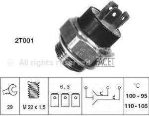 75619 Facet sensor, temperatura del refrigerante (encendido el ventilador del radiador)