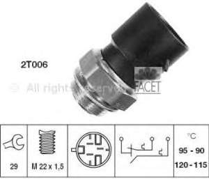 7.5655 Facet sensor, temperatura del refrigerante (encendido el ventilador del radiador)