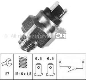 76074 Facet interruptor, piloto de marcha atrás