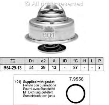 78211 Facet termostato, refrigerante