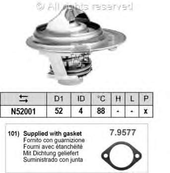 78237 Facet termostato, refrigerante