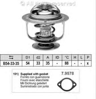 78248 Facet termostato, refrigerante