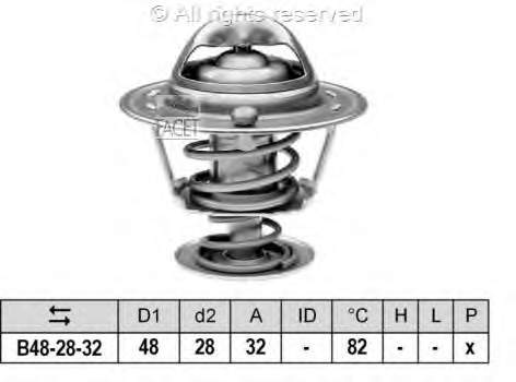 78289S Facet termostato, refrigerante