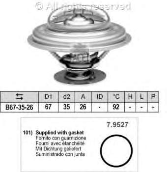 78302 Facet termostato, refrigerante