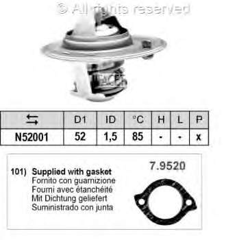 78354 Facet termostato, refrigerante