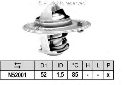 78354S Facet termostato, refrigerante