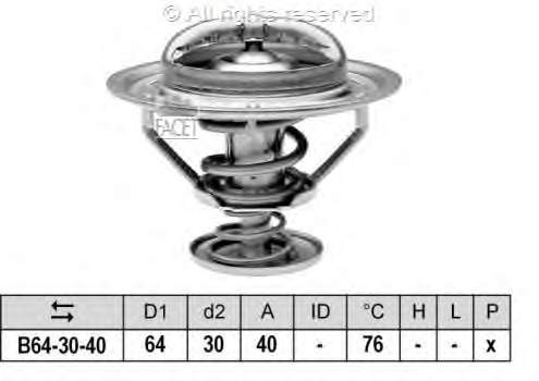 78365S Facet termostato, refrigerante