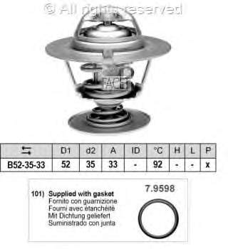 78396 Facet termostato, refrigerante