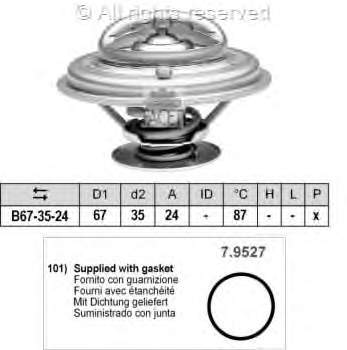 7.8410 Facet termostato, refrigerante