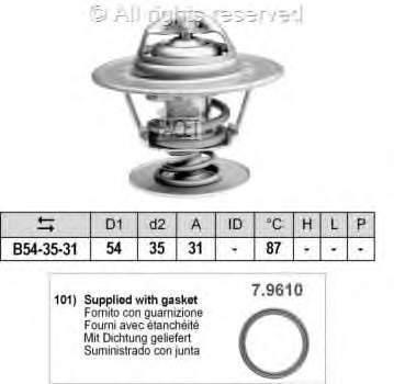 78435 Facet termostato, refrigerante