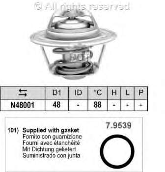 7.8470 Facet termostato, refrigerante