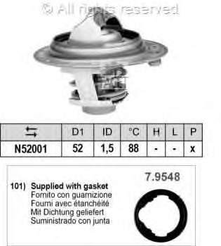 78488 Facet termostato, refrigerante