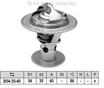 78498S Facet termostato, refrigerante