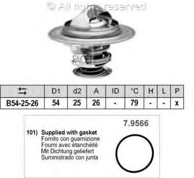 78525 Facet termostato, refrigerante