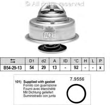 78542 Facet termostato, refrigerante