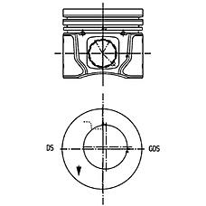 Pistón completo para 1 cilindro, cota de reparación + 0,50 mm 8743700700 Nural