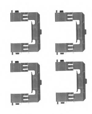 41080AG026 Nissan conjunto de muelles almohadilla discos delanteros