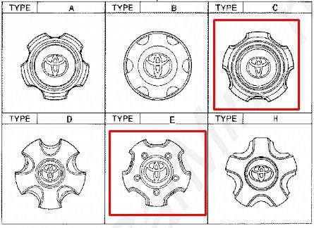 4260360590 Toyota tapacubo rueda