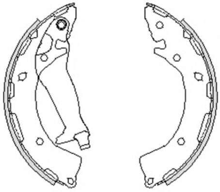 583050XA10 Hyundai/Kia zapatas de frenos de tambor traseras