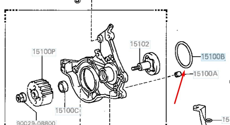  Junta, bomba de aceite para Toyota Starlet 2 