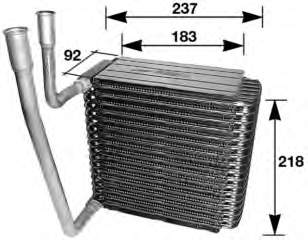 Evaporador, aire acondicionado 9171782 Volvo