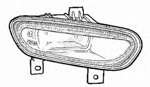 6205R3 Peugeot/Citroen faro antiniebla derecho