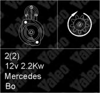 433294 VALEO motor de arranque