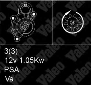 433303 VALEO motor de arranque