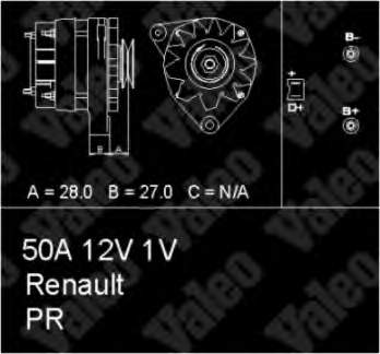 433411 VALEO alternador