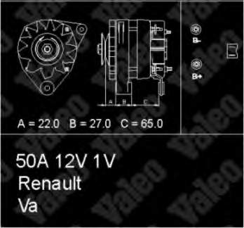 433430 VALEO alternador