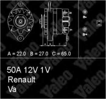 433437 VALEO alternador