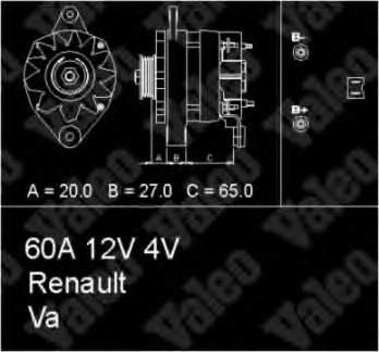 433445 VALEO alternador