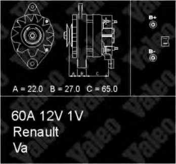 433448 VALEO alternador