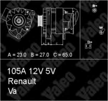 433458 VALEO alternador