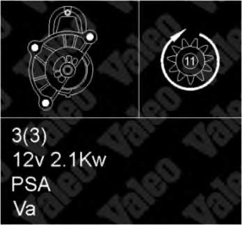 9603503680 Fiat/Alfa/Lancia motor de arranque