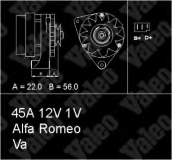 436100 VALEO alternador