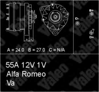 436102 VALEO alternador