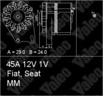 436113 VALEO alternador