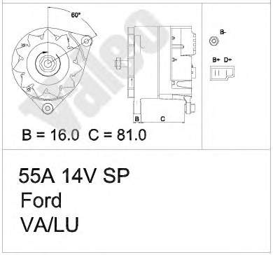 436166 VALEO alternador