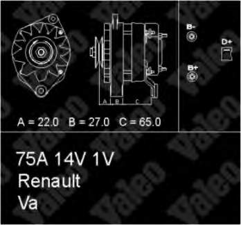 95494135 Peugeot/Citroen alternador