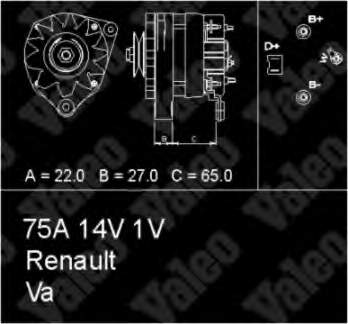 436249 VALEO alternador