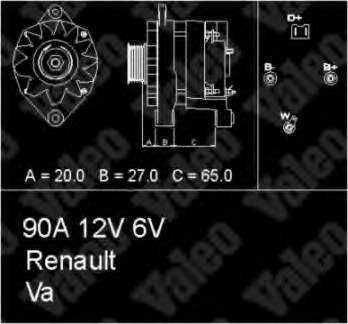 436256 VALEO alternador