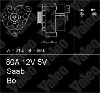 Alternador 436311 VALEO