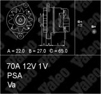 436316 VALEO alternador