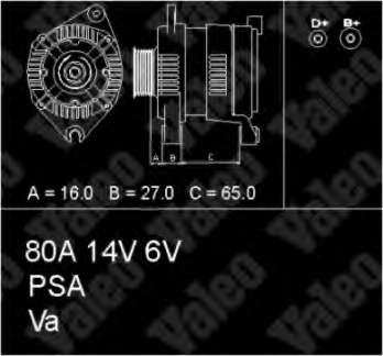 436340 VALEO alternador