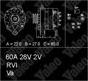 436348 VALEO alternador