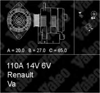 436382 VALEO alternador