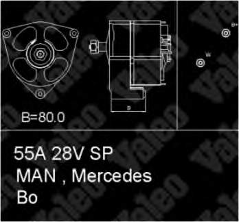 436428 VALEO alternador